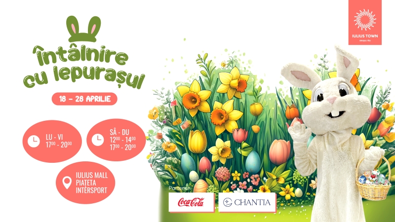 Iulius Town Timisoara Ii Invita Pe Cei Mici La Egg Hunt Cu Premii Dulci